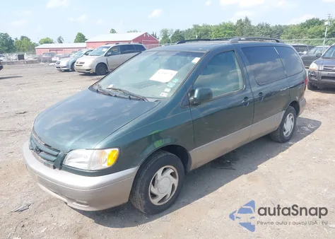 2002 Toyota Sienna Xle from USA, damaged, VIN 4T3ZF13C22U422237